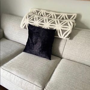 Black Multi Purpose Fleece Decorative Pillow